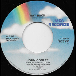 John Conlee Way Back USED VINYL 7INCH 45 RPM SINGLE