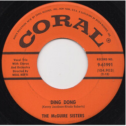 McGuire Sisters Ding Dong USED VINYL 7INCH 45 RPM