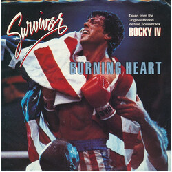 Survivor Burning Heart USED VINYL 7INCH 45 RPM