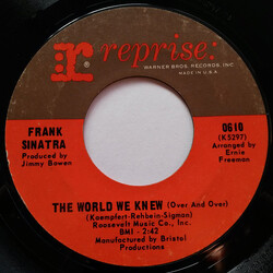 Frank Sinatra The World We Knew (Over And Over) / You Are There USED VINYL 7INCH 45 RPM STYRENE