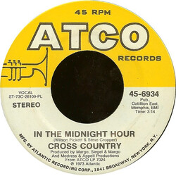 Cross Country In The Midnight Hour / A Smile Song USED VINYL 7INCH 45 RPM