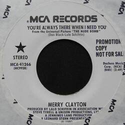 Merry Clayton You're Always There When I Need You USED VINYL 7INCH PROMO