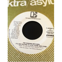 The Osmonds It's Like Falling In Love (All Over Again) / Your Leaving Was The Last Thing On My Mind USED VINYL 7INCH PROMO