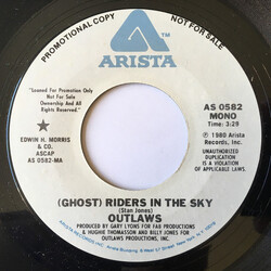 Outlaws (Ghost) Riders In The Sky USED VINYL 7INCH 45 RPM PROMO