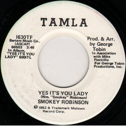Smokey Robinson Yes It's You Lady USED VINYL 7INCH 45 RPM PROMO