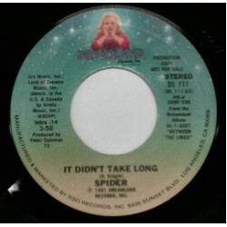 Spider (12) It Didn't Take Long USED VINYL 7INCH 45 RPM PROMO