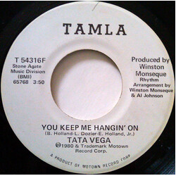 Tata Vega You Keep Me Hangin' On USED VINYL 7INCH 45 RPM PROMO