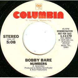 Bobby Bare Numbers USED VINYL 7INCH 45 RPM PROMO