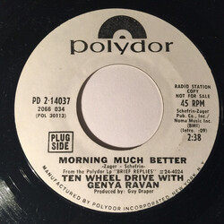 Ten Wheel Drive / Genya Ravan Morning Much Better USED VINYL 7INCH 45 RPM PROMO