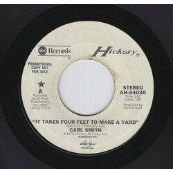 Carl Smith (3) It Takes Four Feet To Make A Yard USED VINYL 7INCH 45 RPM PROMO