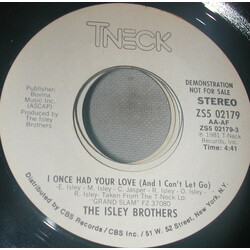The Isley Brothers I Once Had Your Love (And I Can't Let Go) USED VINYL 7INCH 45 RPM PROMO STEREO
