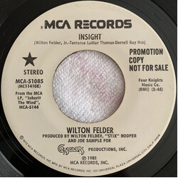 Wilton Felder Insight USED VINYL 7INCH 45 RPM PROMO