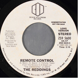 The Reddings Remote Control USED VINYL 7INCH 45 RPM PROMO STYRENE STEREO