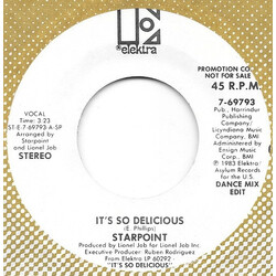 Starpoint It's So Delicious USED VINYL 7INCH 45 RPM PROMO