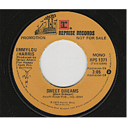Emmylou Harris Sweet Dreams USED VINYL 7INCH 45 RPM PROMO