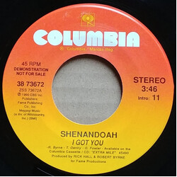 Shenandoah I Got You USED VINYL 7INCH 45 RPM PROMO