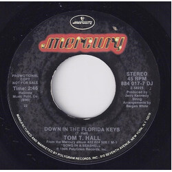Tom T. Hall Down In The Florida Keys USED VINYL 7INCH 45 RPM PROMO