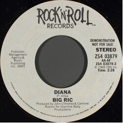 Big Ric Diana USED VINYL 7INCH 45 RPM PROMO