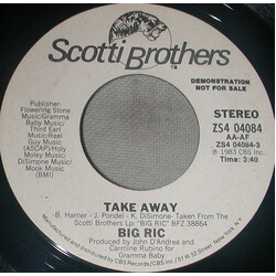 Big Ric Take Away USED VINYL 7INCH 45 RPM PROMO