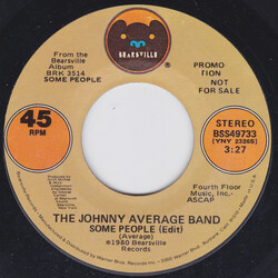 Johnny Average Band Some People USED VINYL 7INCH 45 RPM PROMO