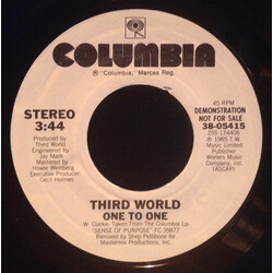 Third World One To One USED VINYL 7INCH 45 RPM PROMO