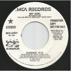 Donnie Iris My Girl USED VINYL 7INCH 45 RPM PROMO