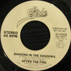 After The Fire Dancing In The Shadows USED VINYL 7INCH PROMO