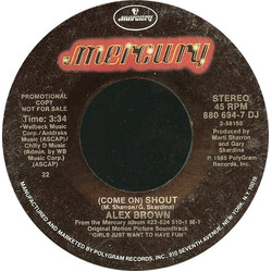 Alex Brown (Come On) Shout USED VINYL 7INCH 45 RPM PROMO