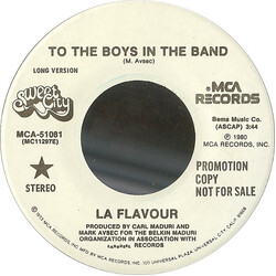 La Flavour To The Boys In The Band USED VINYL 7INCH 45 RPM PROMO STEREO