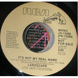 Landscape It's Not My Real Name USED VINYL 7INCH PROMO 45 RPM
