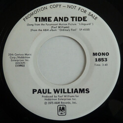 Paul Williams (2) Time And Tide USED VINYL 7INCH 45 RPM PROMO