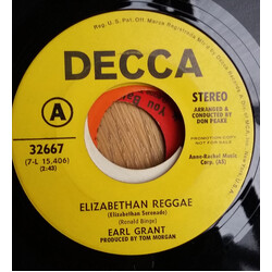 Earl Grant Elizabethan Reggae / Grant's Pass USED VINYL 7INCH 45 RPM PROMO