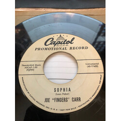 Joe "Fingers" Carr Sea Breeze / Sophia USED VINYL 7INCH 45 RPM PROMO