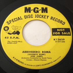 Joni James Arrivederci Roma / Non Dimenticar USED VINYL 7INCH 45 RPM PROMO