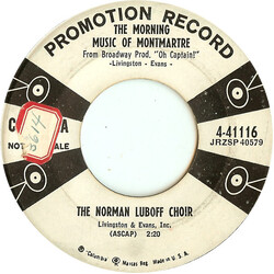 Norman Luboff Choir The Morning Music Of Montmartre / Just One "Olay" USED VINYL 7INCH 45 RPM PROMO