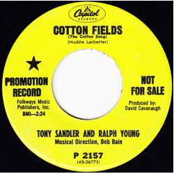 Sandler & Young Cotton Fields (The Cotton Song) / Can I Trust You (Io Ti Daro Di Piu)? USED VINYL 7INCH 45 RPM PROMO