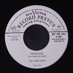 The Three Suns Perdido / For You USED VINYL 7INCH 45 RPM PROMO