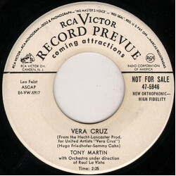 Tony Martin (3) Vera Cruz / All Of You USED VINYL 7INCH 45 RPM PROMO
