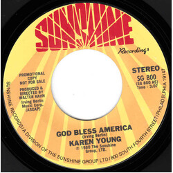 Karen Young God Bless America USED VINYL 7INCH 45 RPM PROMO