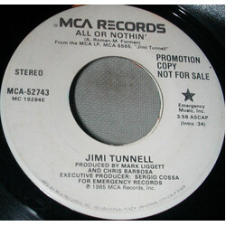 Jimi Tunnell All Or Nothin' USED VINYL 7INCH 45 RPM PROMO