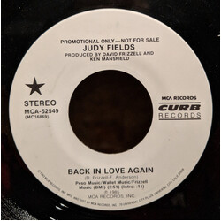 Judy Fields (3) Back In Love Again USED VINYL 7INCH 45 RPM PROMO STEREO