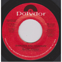 Wayne Massey Diamonds And Teardrops USED VINYL 7INCH 45 RPM PROMO