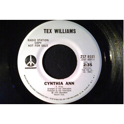 Tex Williams Cynthia Ann / Walkin' On The Wind USED VINYL 7INCH PROMO
