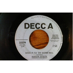 Marion Worth Sock It To 'Em Sister Nell / He's Mean To Me USED VINYL 7INCH 45 RPM PROMO