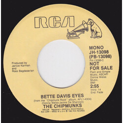The Chipmunks Bette Davis Eyes USED VINYL 7INCH PROMO