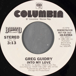 Greg Guidry Into My Love USED VINYL 7INCH 45 RPM PROMO