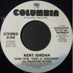 Kent Jordan Theme From "Terms Of Endearment" USED VINYL 7INCH PROMO