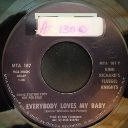 King Richard's Fluegel Knights Everybody Loves My Baby / Horn Duey USED VINYL 7INCH 45 RPM PROMO