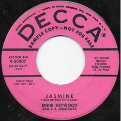 Eddie Heywood And His Orchestra Jasmine / The Continental (You Kiss While You're Dancing) USED VINYL 7INCH 45 RPM PROMO