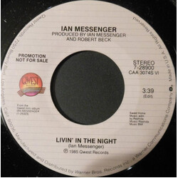 Ian Messenger Livin' In The Night USED VINYL 7INCH PROMO